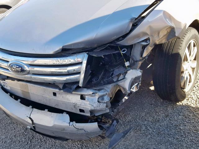 1FAHP24W78G163102 - 2008 FORD TAURUS SEL SILVER photo 9