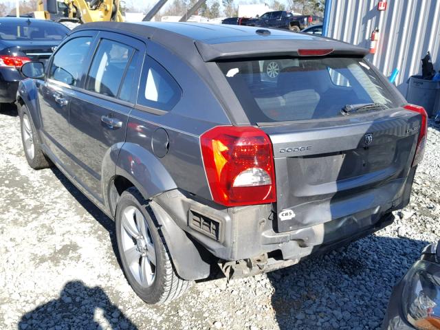 1B3CB3HA8BD238200 - 2011 DODGE CALIBER MA GRAY photo 3