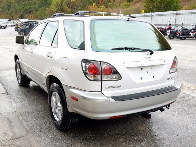 JTJHF10U910221508 - 2001 LEXUS RX 300 WHITE photo 3