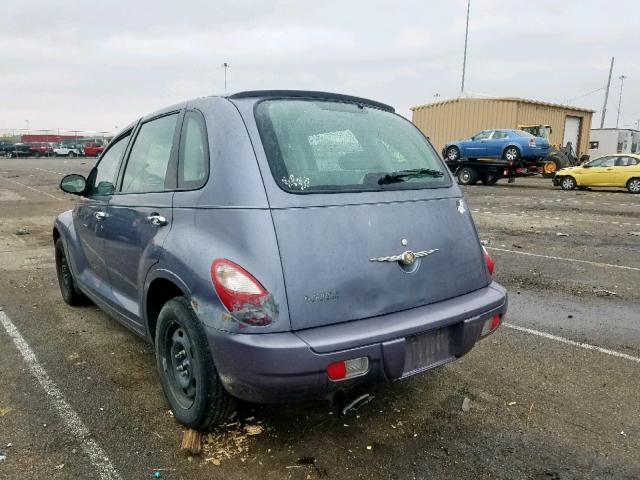 3A4FY48BX7T585225 - 2007 CHRYSLER PT CRUISER PURPLE photo 3