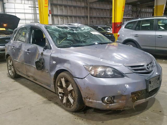 JM1BK343241193857 - 2004 MAZDA 3 HATCHBAC GRAY photo 1