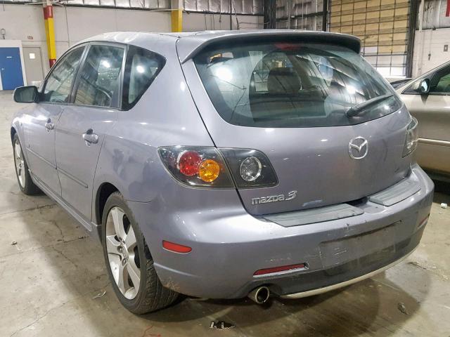 JM1BK343241193857 - 2004 MAZDA 3 HATCHBAC GRAY photo 3