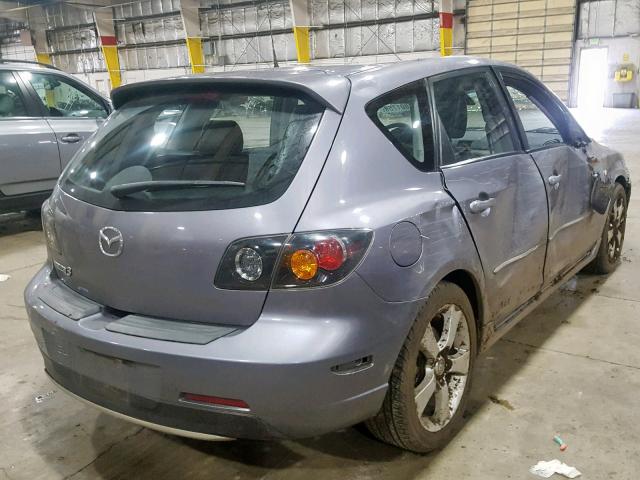 JM1BK343241193857 - 2004 MAZDA 3 HATCHBAC GRAY photo 4