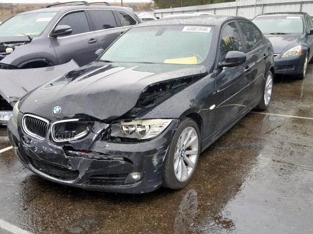 WBAPH5C58BA448301 - 2011 BMW 328 I SULE BLACK photo 2