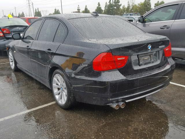 WBAPH5C58BA448301 - 2011 BMW 328 I SULE BLACK photo 3