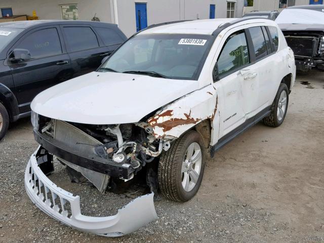 1C4NJCBAXGD665033 - 2016 JEEP COMPASS SP WHITE photo 2