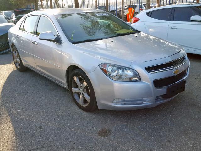 1G1ZC5EU6CF267757 - 2012 CHEVROLET MALIBU 1LT SILVER photo 1