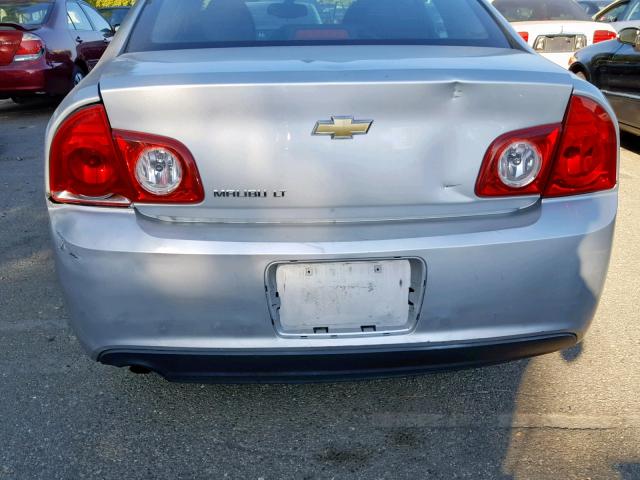 1G1ZC5EU6CF267757 - 2012 CHEVROLET MALIBU 1LT SILVER photo 9