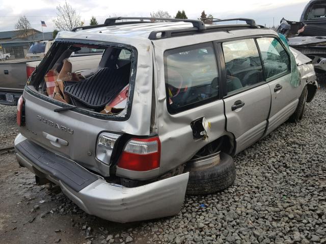 JF1SF65601H761353 - 2001 SUBARU FORESTER S SILVER photo 4