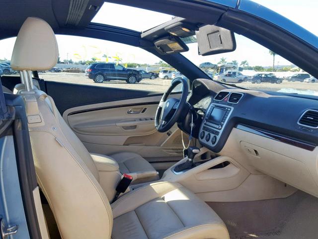 WVWFA71FX8V038160 - 2008 VOLKSWAGEN EOS LUX Синій фото 5