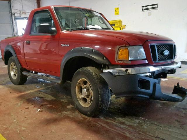 1FTZR11UX4TA16411 - 2004 FORD RANGER RED photo 1