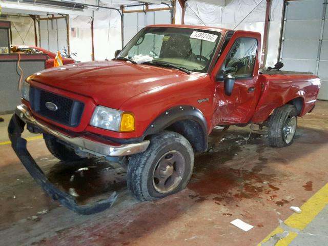 1FTZR11UX4TA16411 - 2004 FORD RANGER RED photo 2