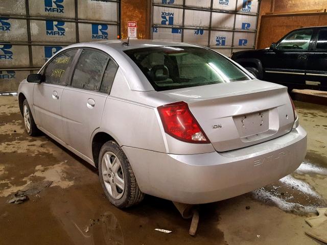 1G8AZ55F97Z147793 - 2007 SATURN ION LEVEL SILVER photo 3