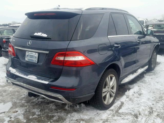 4JGDA5JB5FA441875 - 2015 MERCEDES-BENZ ML 350 GRAY photo 4