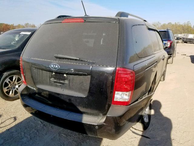 KNDMG4C75C6459555 - 2012 KIA SEDONA LX BLACK photo 4