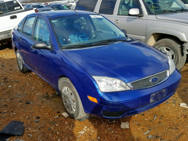 1FAFP34N65W115922 - 2005 FORD FOCUS ZX4 BLUE photo 1