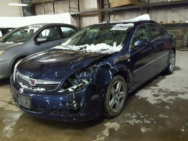 1G8ZS57N88F267762 - 2008 SATURN AURA XE BLUE photo 2