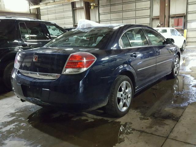 1G8ZS57N88F267762 - 2008 SATURN AURA XE BLUE photo 4