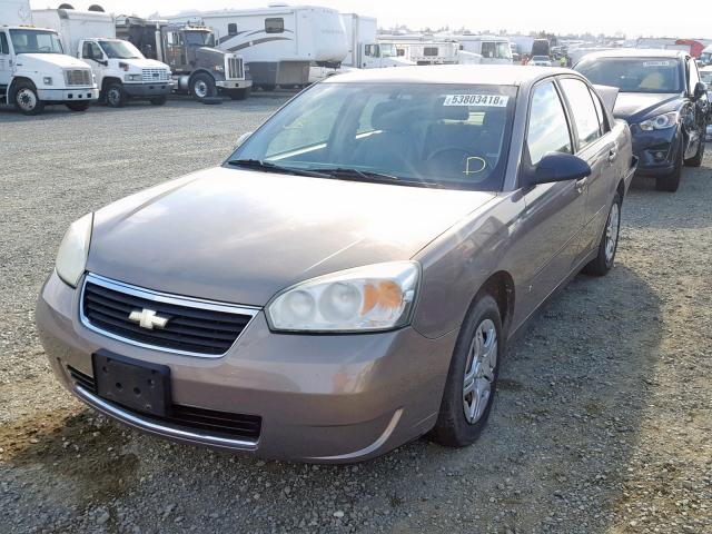 1G1ZS58F27F232154 - 2007 CHEVROLET MALIBU LS ყავისფერი ფოტო 2