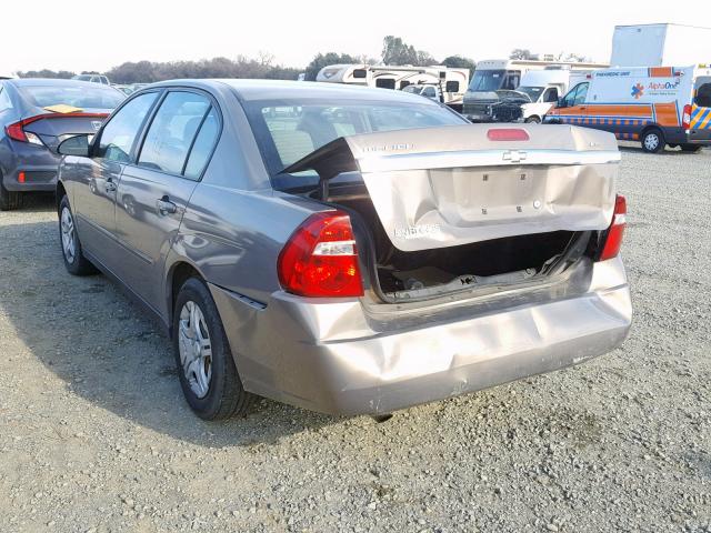 1G1ZS58F27F232154 - 2007 CHEVROLET MALIBU LS ყავისფერი ფოტო 3