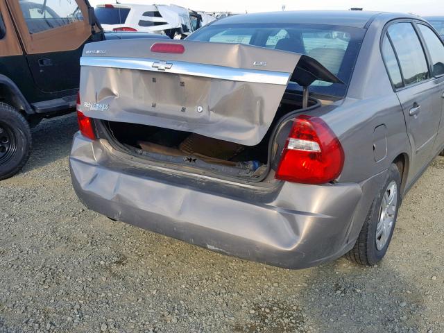 1G1ZS58F27F232154 - 2007 CHEVROLET MALIBU LS ყავისფერი ფოტო 9