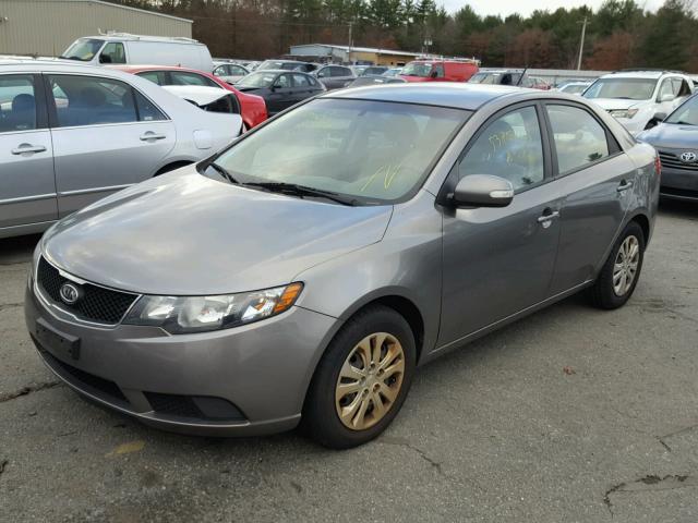 KNAFU4A28A5298207 - 2010 KIA FORTE EX GRAY photo 2