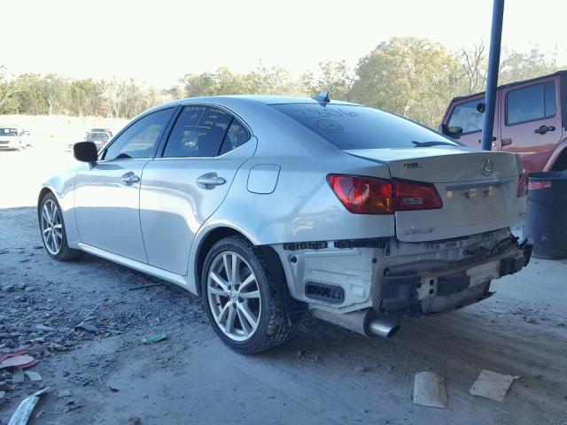 JTHBK262675042806 - 2007 LEXUS IS 250 WHITE photo 3