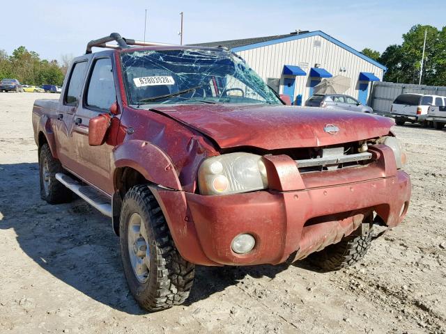 1N6ED27Y11C318949 - 2001 NISSAN FRONTIER C RED photo 1