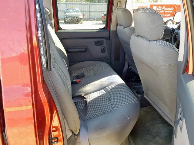 1N6ED27Y11C318949 - 2001 NISSAN FRONTIER C RED photo 6