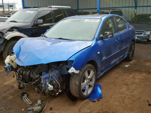 JM1BK323061526644 - 2006 MAZDA 3 S BLUE photo 2