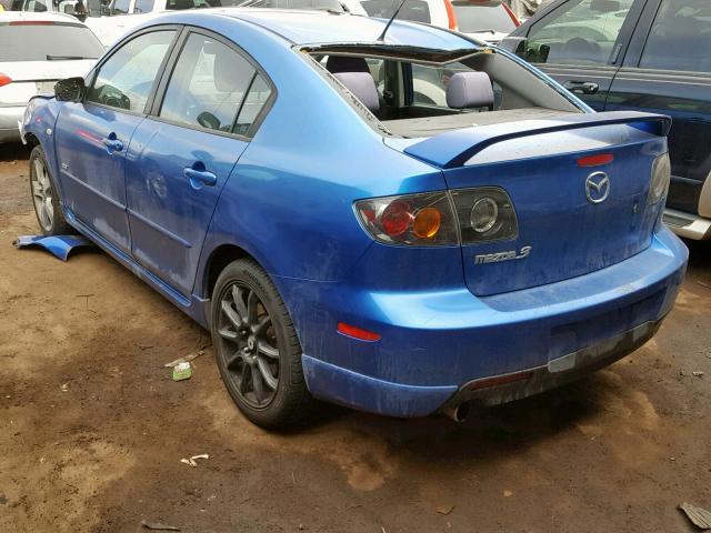 JM1BK323061526644 - 2006 MAZDA 3 S BLUE photo 3