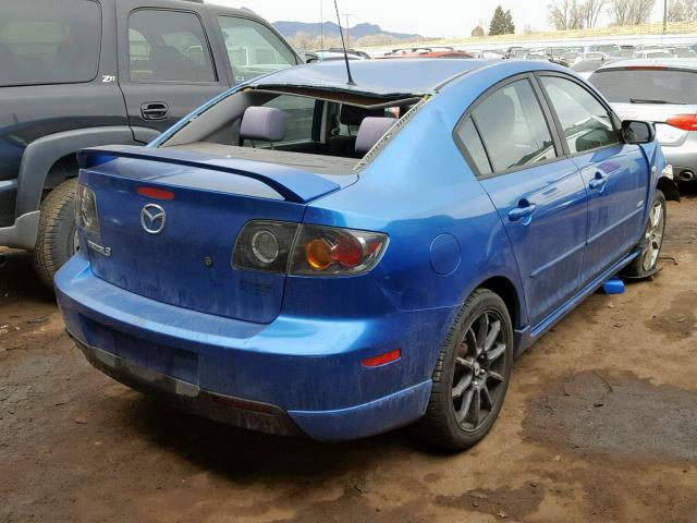 JM1BK323061526644 - 2006 MAZDA 3 S BLUE photo 4