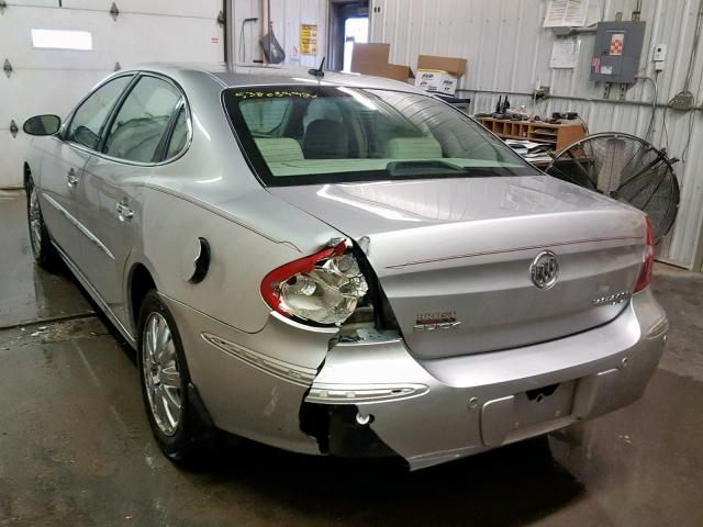 2G4WD582X81330337 - 2008 BUICK LACROSSE C SILVER photo 3
