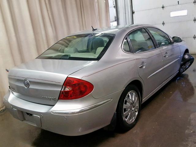 2G4WD582X81330337 - 2008 BUICK LACROSSE C SILVER photo 4
