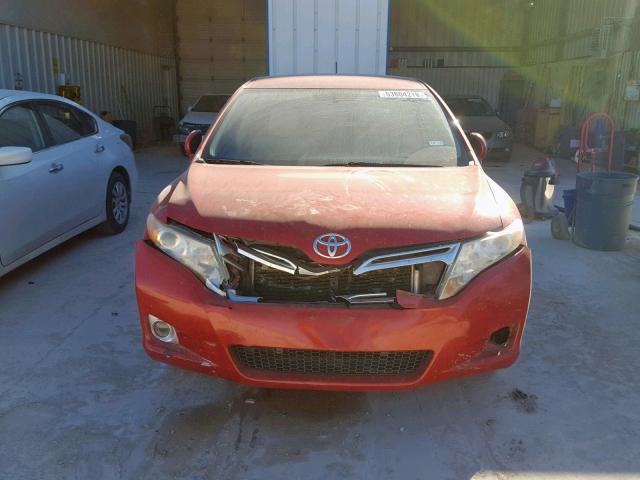 4T3ZK3BB5AU022865 - 2010 TOYOTA VENZA BASE RED photo 9