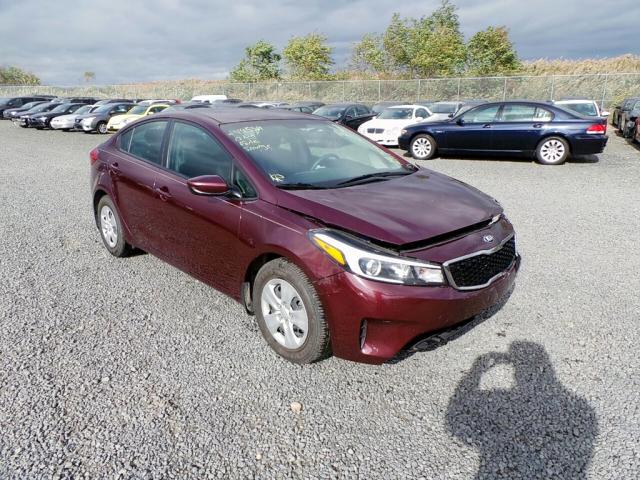 3KPFL4A79HE110004 - 2017 KIA FORTE LX BURGUNDY photo 1