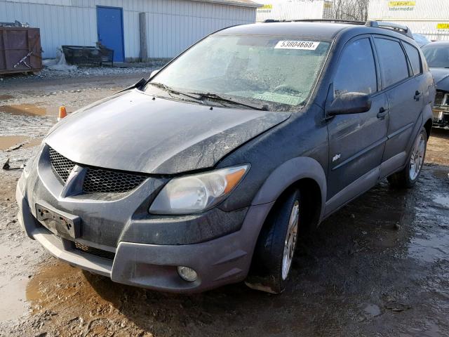 5Y2SL62833Z408076 - 2003 PONTIAC VIBE BLACK photo 2