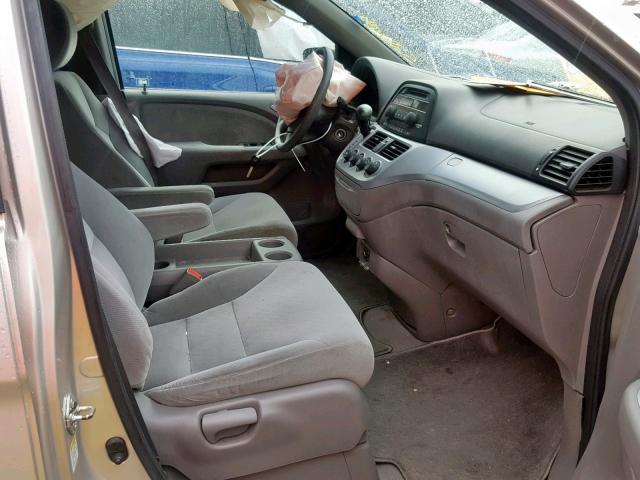 5FNRL38288B025764 - 2008 HONDA ODYSSEY LX TAN photo 5