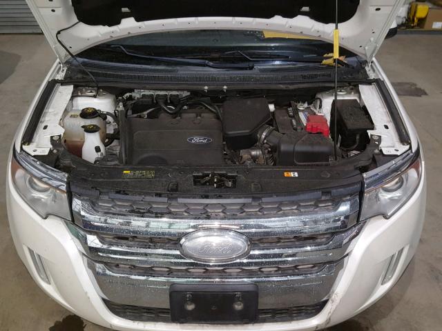 2FMDK4JC4CBA93390 - 2012 FORD EDGE SEL WHITE photo 7