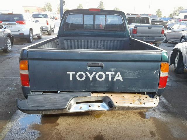 4TANL42N5VZ296158 - 1997 TOYOTA TACOMA GREEN photo 6