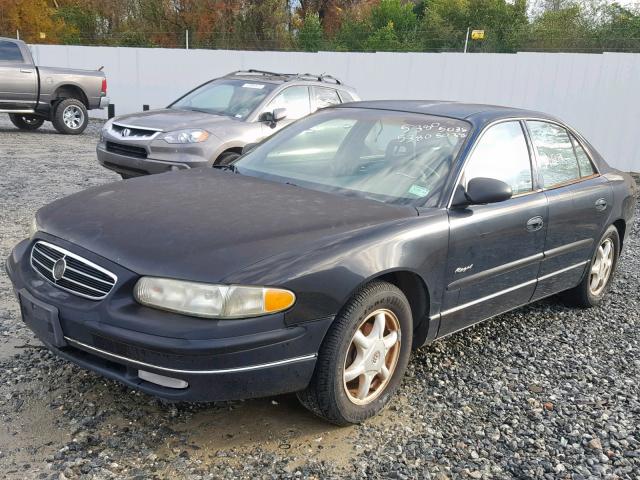 2G4WB55K0Y1197677 - 2000 BUICK REGAL LS BLACK photo 2