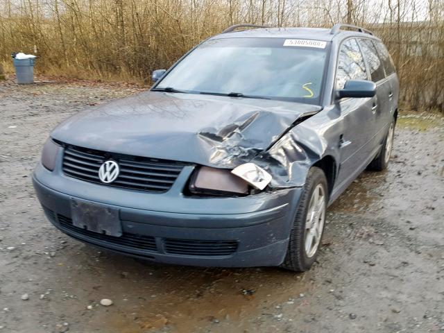 WVWLH63B21E003539 - 2001 VOLKSWAGEN PASSAT GLX 灰色 照片 2