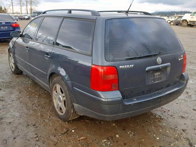 WVWLH63B21E003539 - 2001 VOLKSWAGEN PASSAT GLX 灰色 照片 3