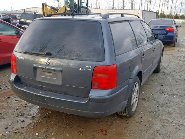 WVWLH63B21E003539 - 2001 VOLKSWAGEN PASSAT GLX 灰色 照片 4