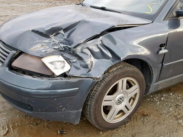 WVWLH63B21E003539 - 2001 VOLKSWAGEN PASSAT GLX 灰色 照片 9