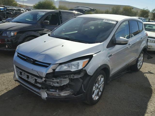 1FMCU0H95DUD71329 - 2013 FORD ESCAPE SEL SILVER photo 2