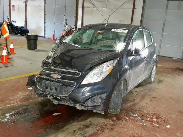 KL8CD6S96EC406573 - 2014 CHEVROLET SPARK 1LT BLACK photo 2