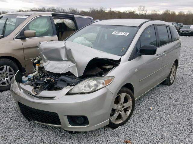 JM1CR293170141424 - 2007 MAZDA 5 SILVER photo 2