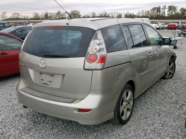 JM1CR293170141424 - 2007 MAZDA 5 SILVER photo 4