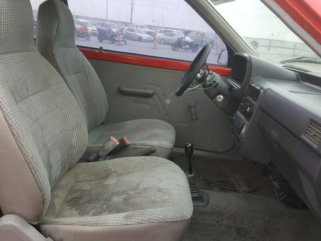 KNJBT06K4K6133480 - 1989 FORD FESTIVA L RED photo 5